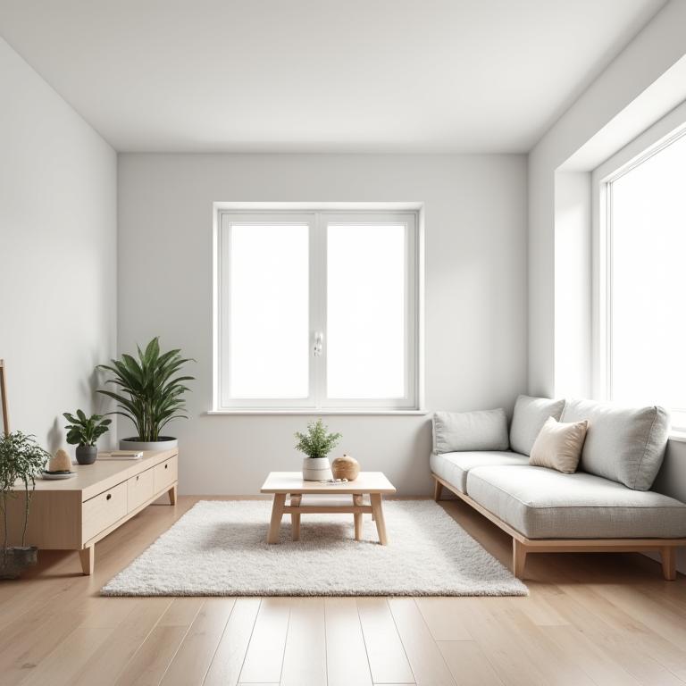 Minimalist küçük daire tasarımı